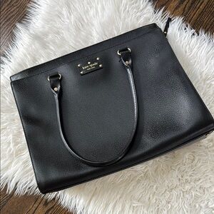 Kate Spade Black Structured Tote